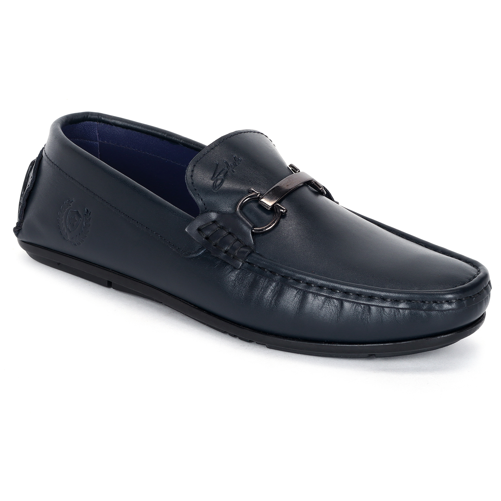 Stargo Stylish Casual Slip-On Leatherette Moccasins with Metal Bit Loafers For Men