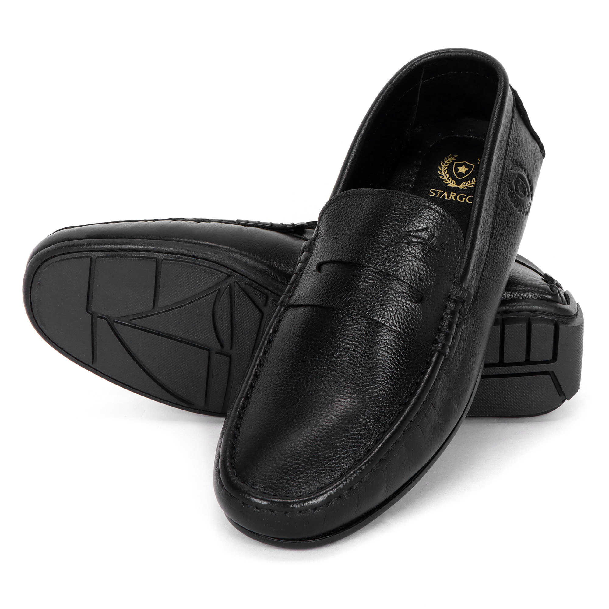Black Leather Loafers