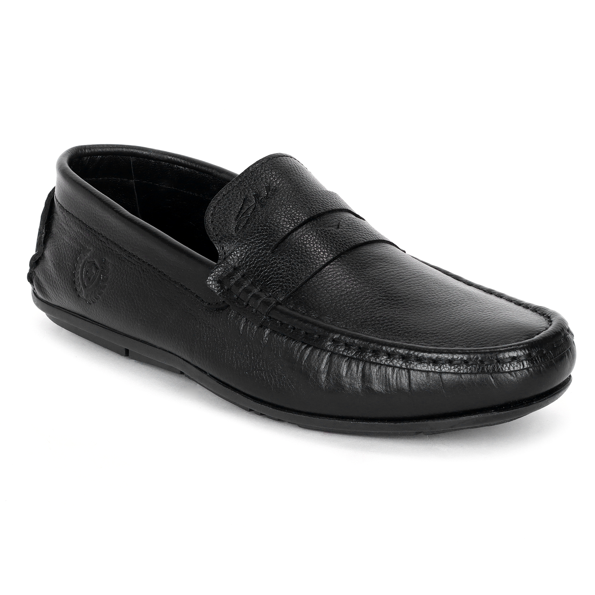 Black Leather Loafers