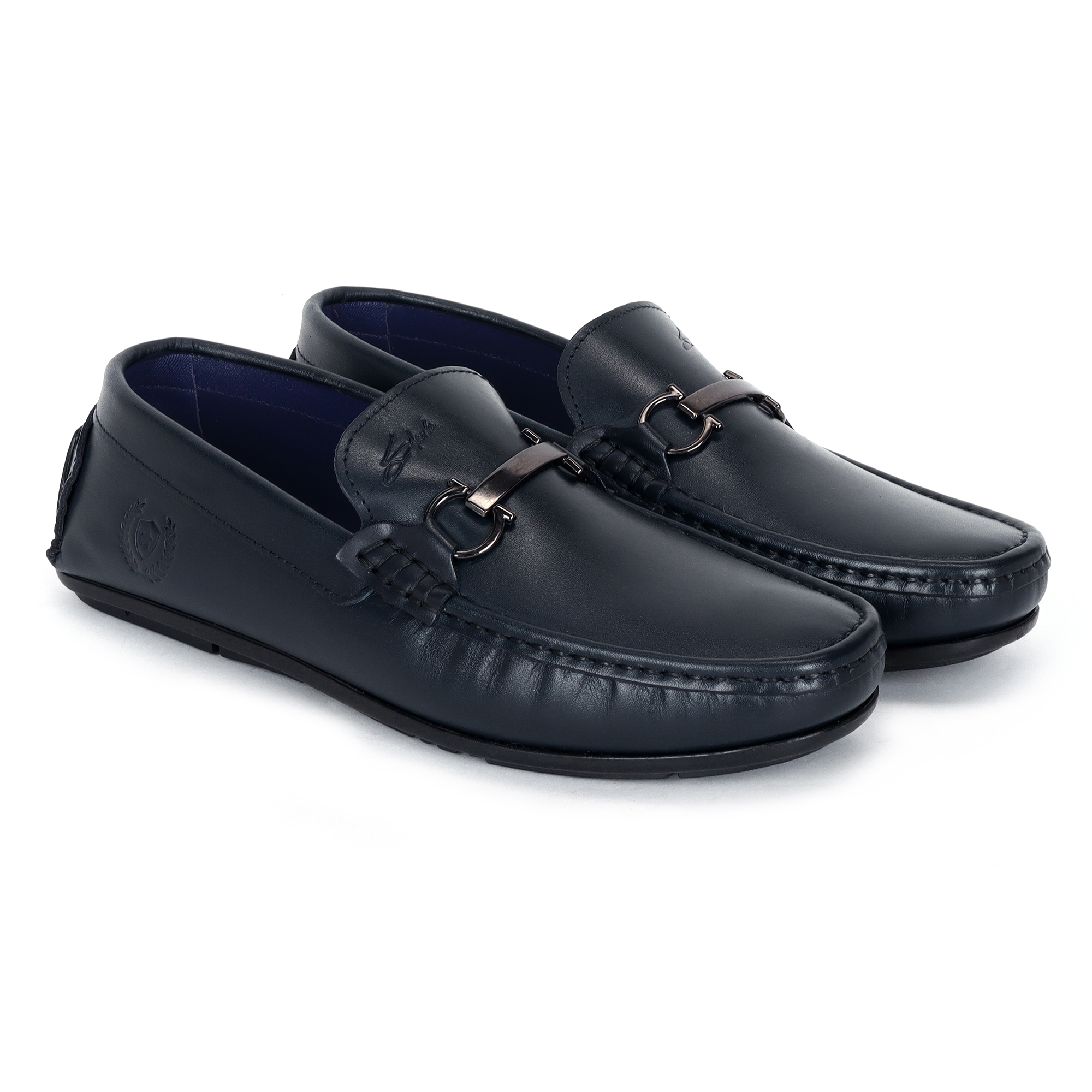 Stargo Stylish Casual Slip-On Leatherette Moccasins with Metal Bit Loafers For Men