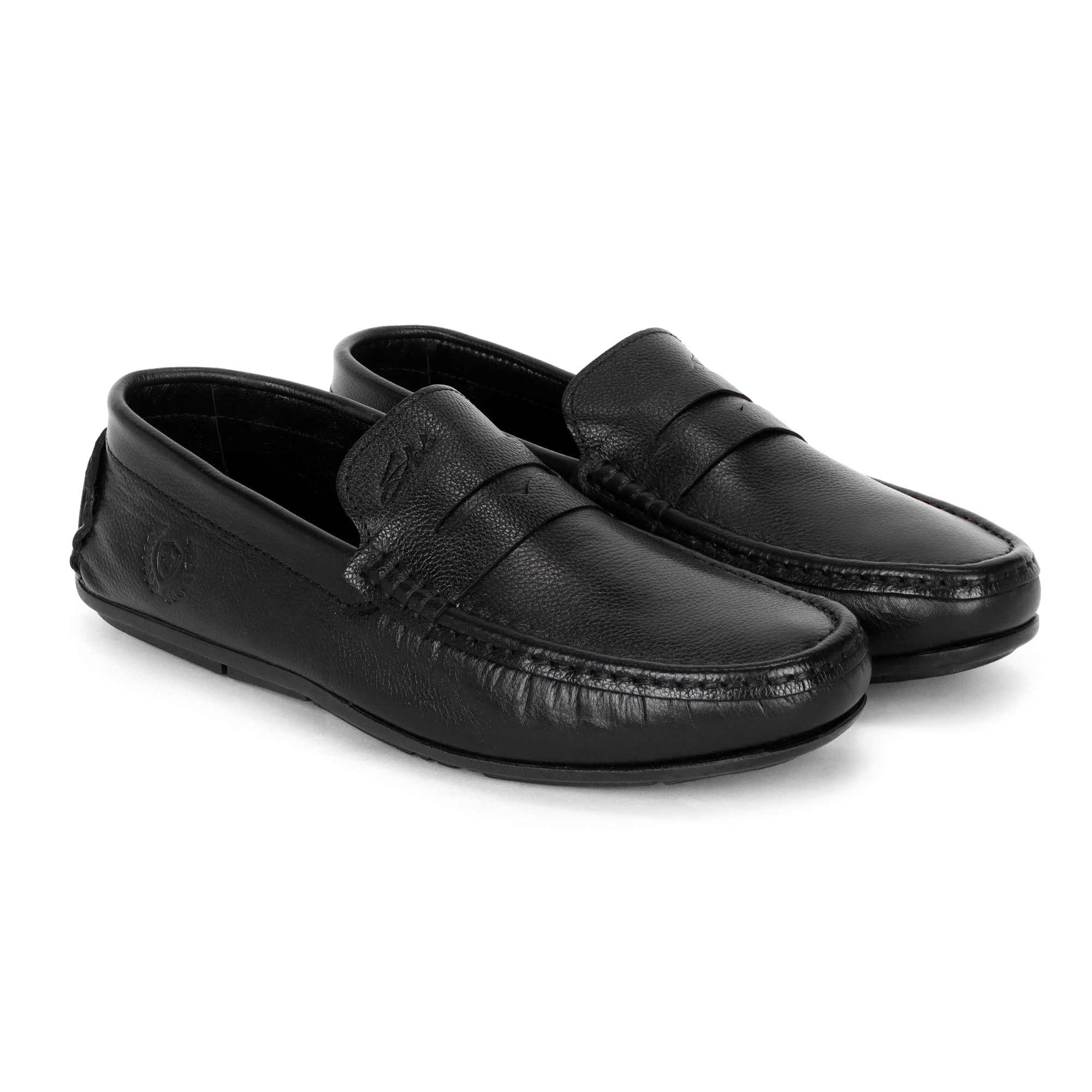 Black Leather Loafers