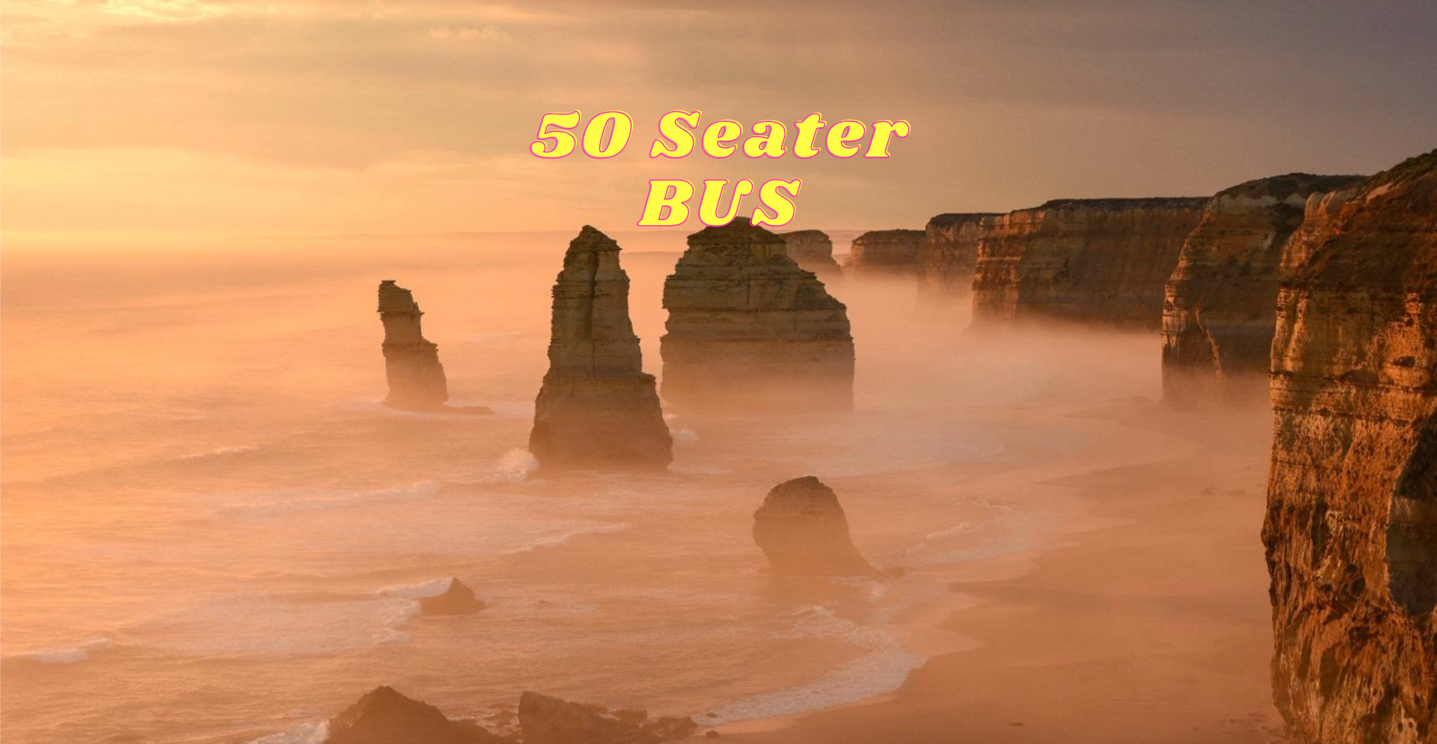 One Day Great Ocean Road & 12 Apostles Tour -50 seater Bus