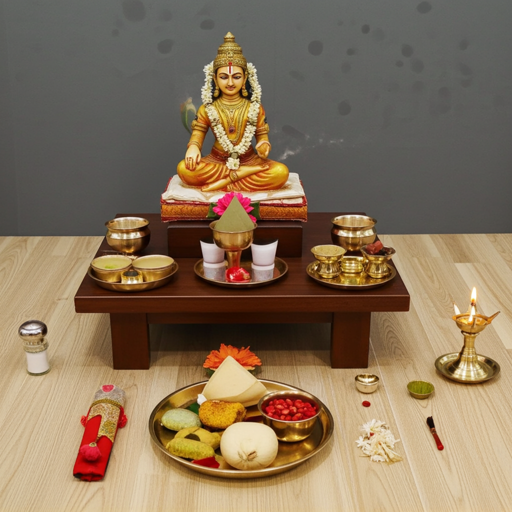 Ghar Pooja New Office Opening Puja Samagri Kit (Pack of 32 Items)