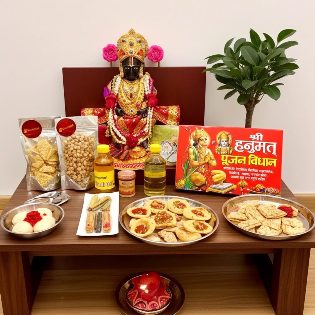 GharPooja's Stress-Free Chola: Everything You Need for Hanuman Puja (9 Items)