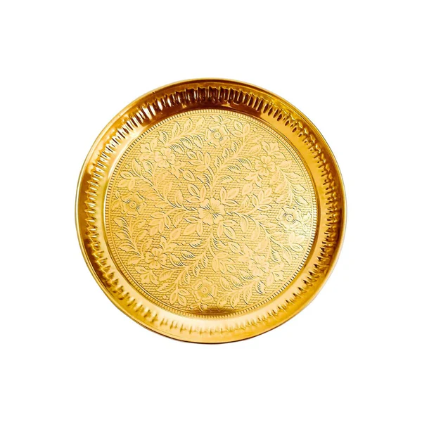 Traditional Ghar Pooja Brass Pooja Pital Aarti Thali for Puja, Pooja Ceremony, Pooja Item, Size 5 Inch