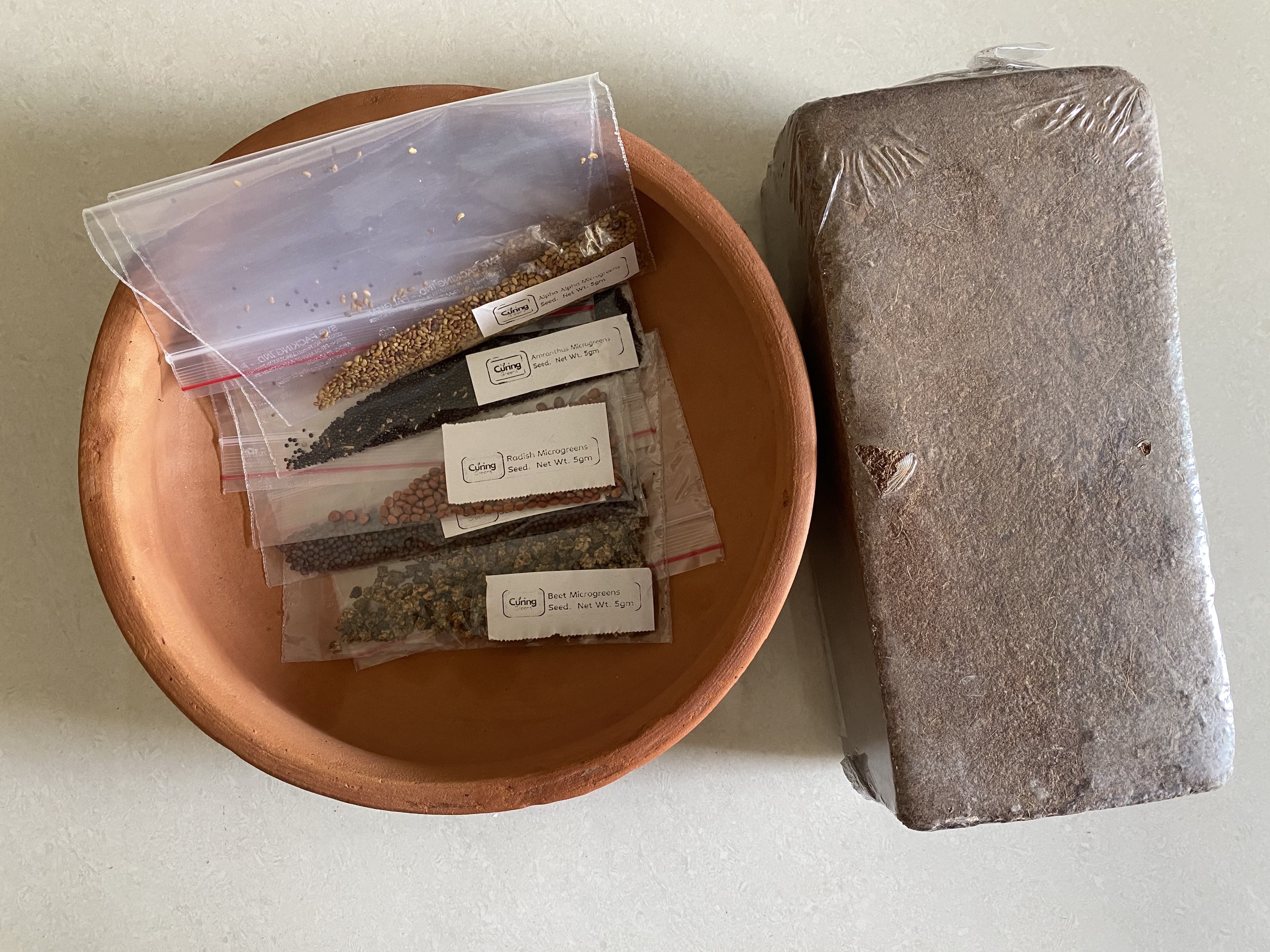 Earthen Microgreens Growing Kit