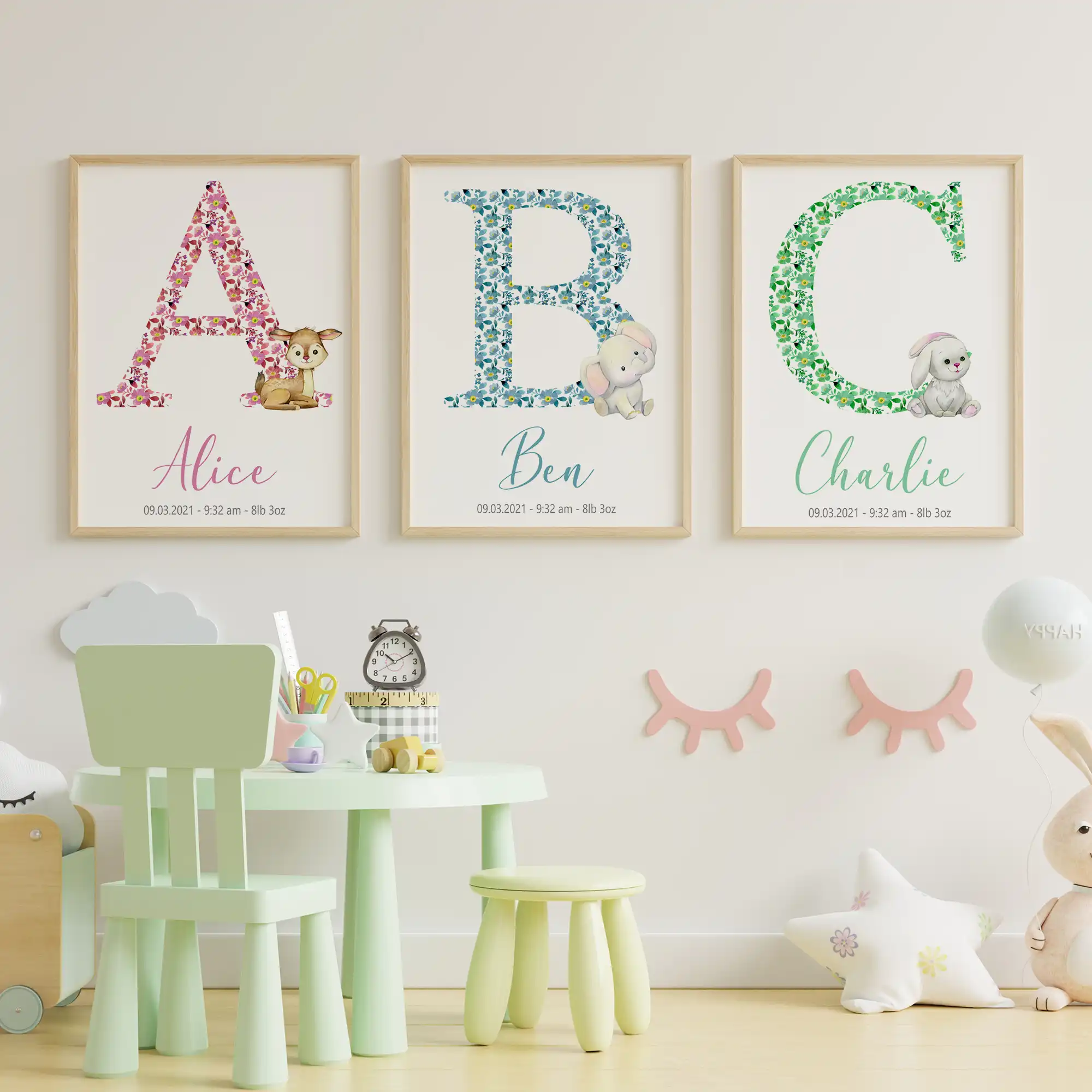 Personalised Nursery Wall Art