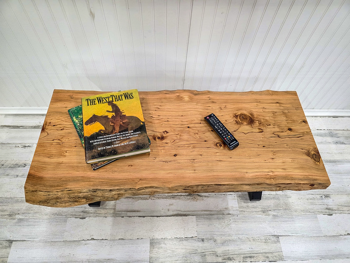 Live Edge Deodar Cedar Coffee Table #1