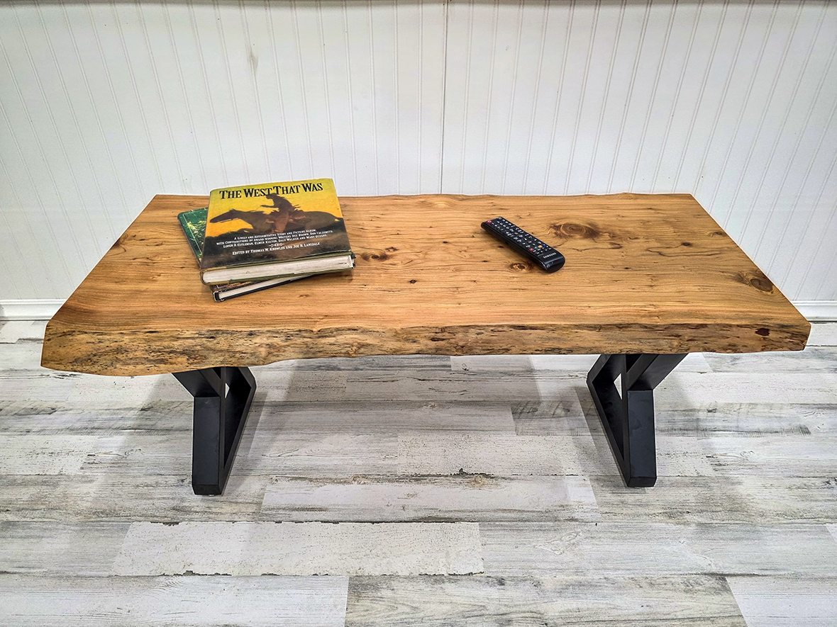 Live Edge Deodar Cedar Coffee Table #1