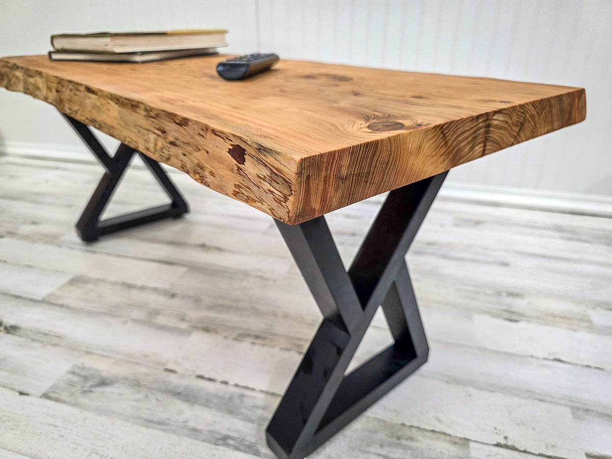 Live Edge Deodar Cedar Coffee Table #1