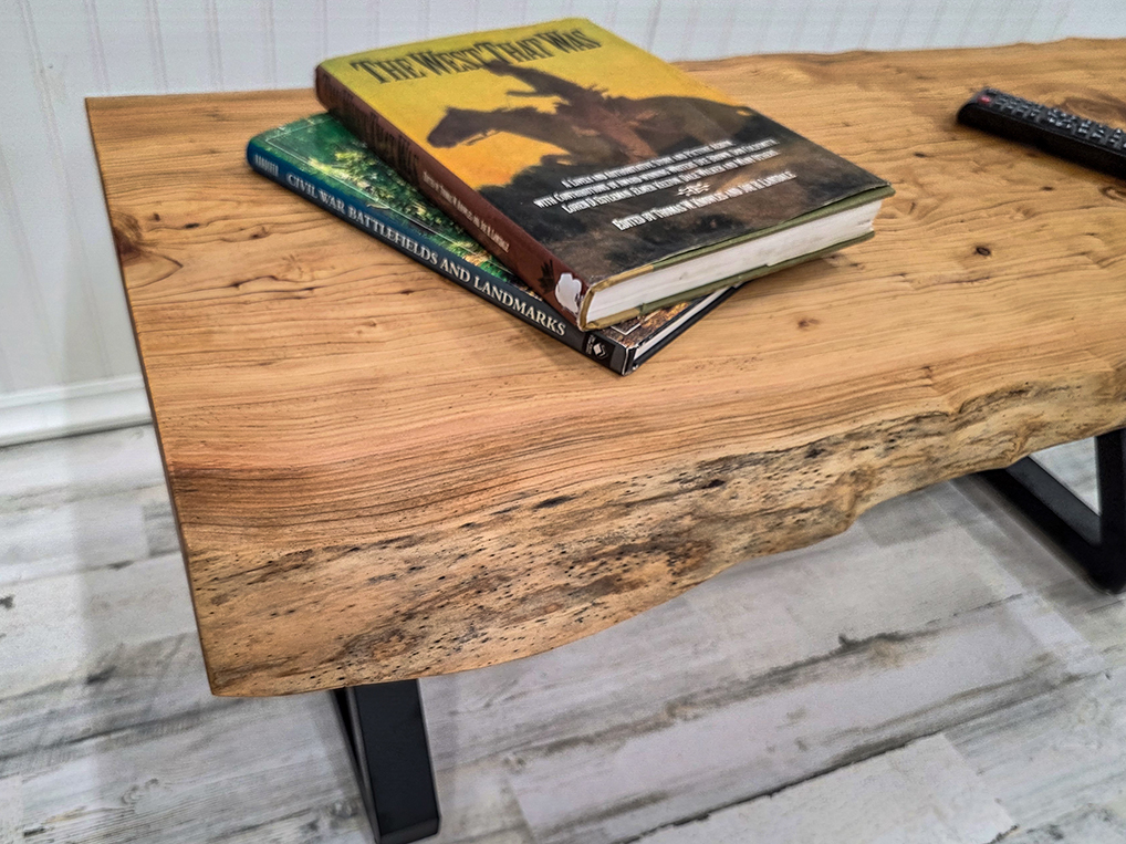 Live Edge Deodar Cedar Coffee Table #1