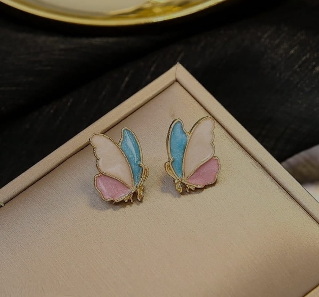 Butterfly Enamel Earrings