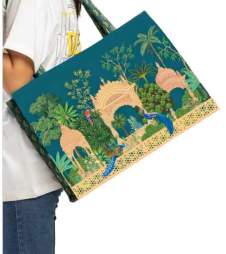 Elegant Palace Garden Tote Bag