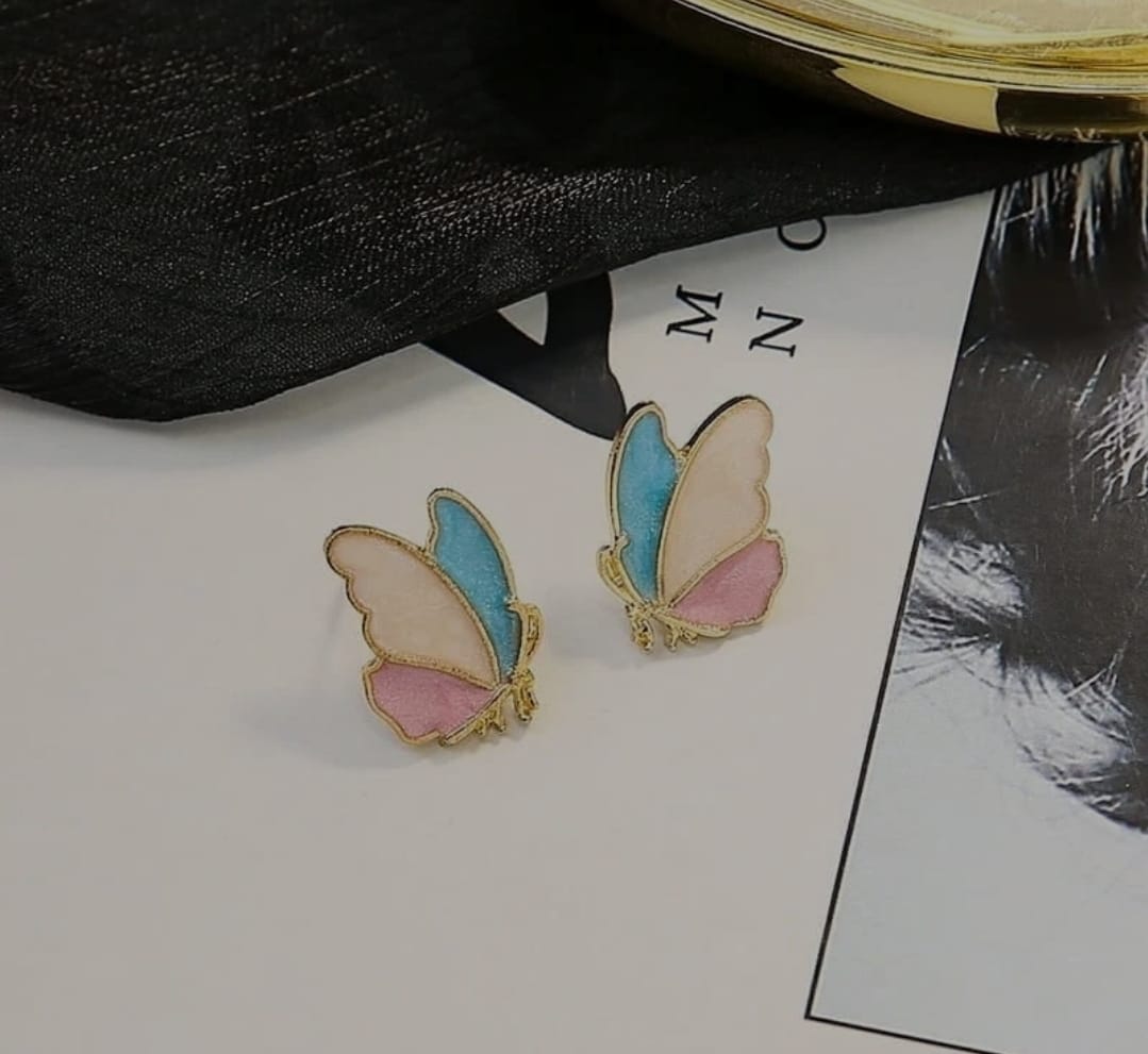 Butterfly Enamel Earrings