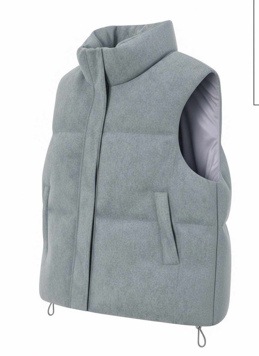 Light Grey Padded Vest