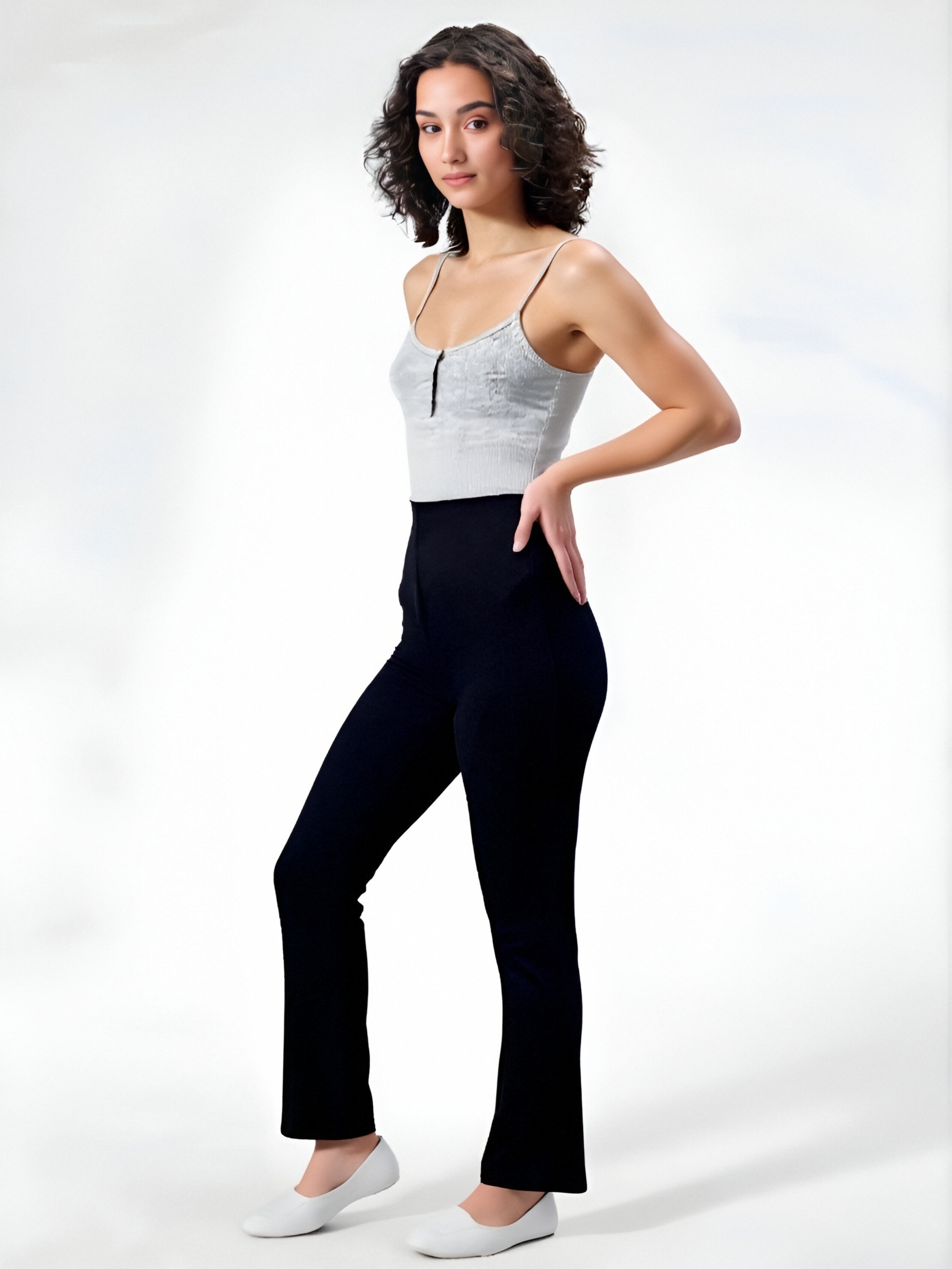 Black High-Waisted Pants