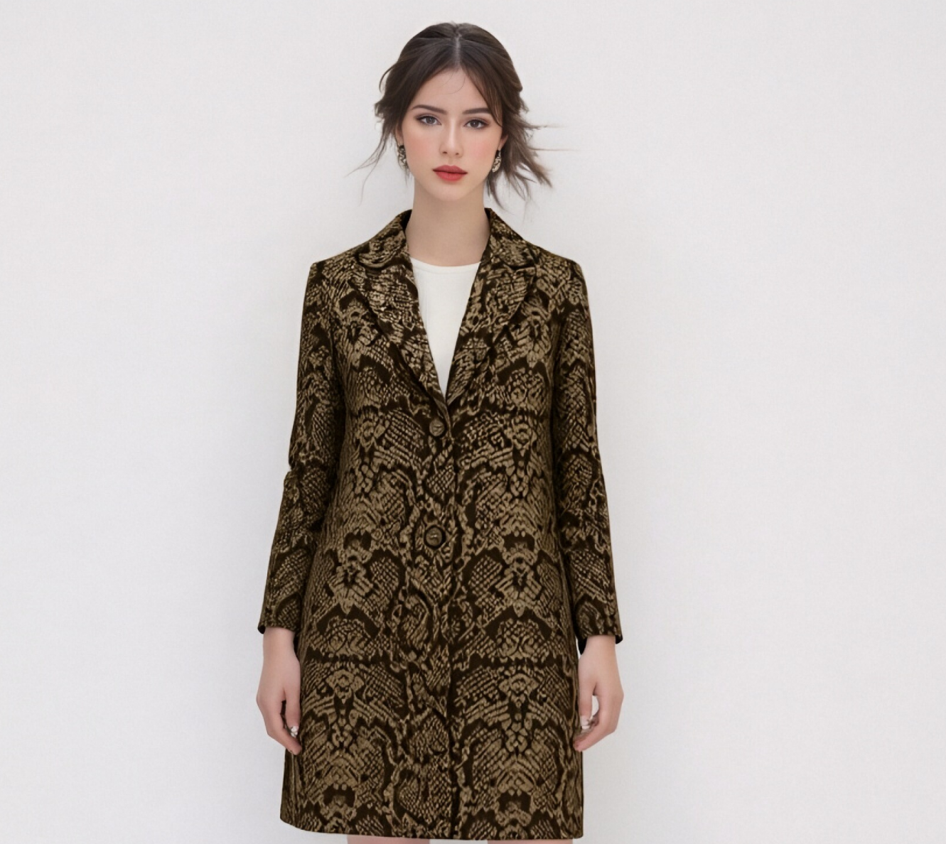 Men's Snake Print Coat