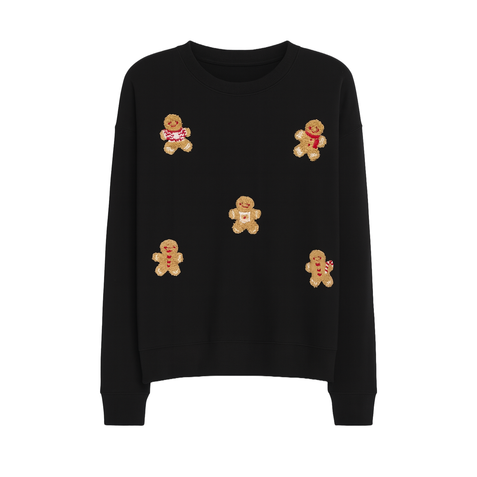 Gingerbread Cookies Black Sweatshirt