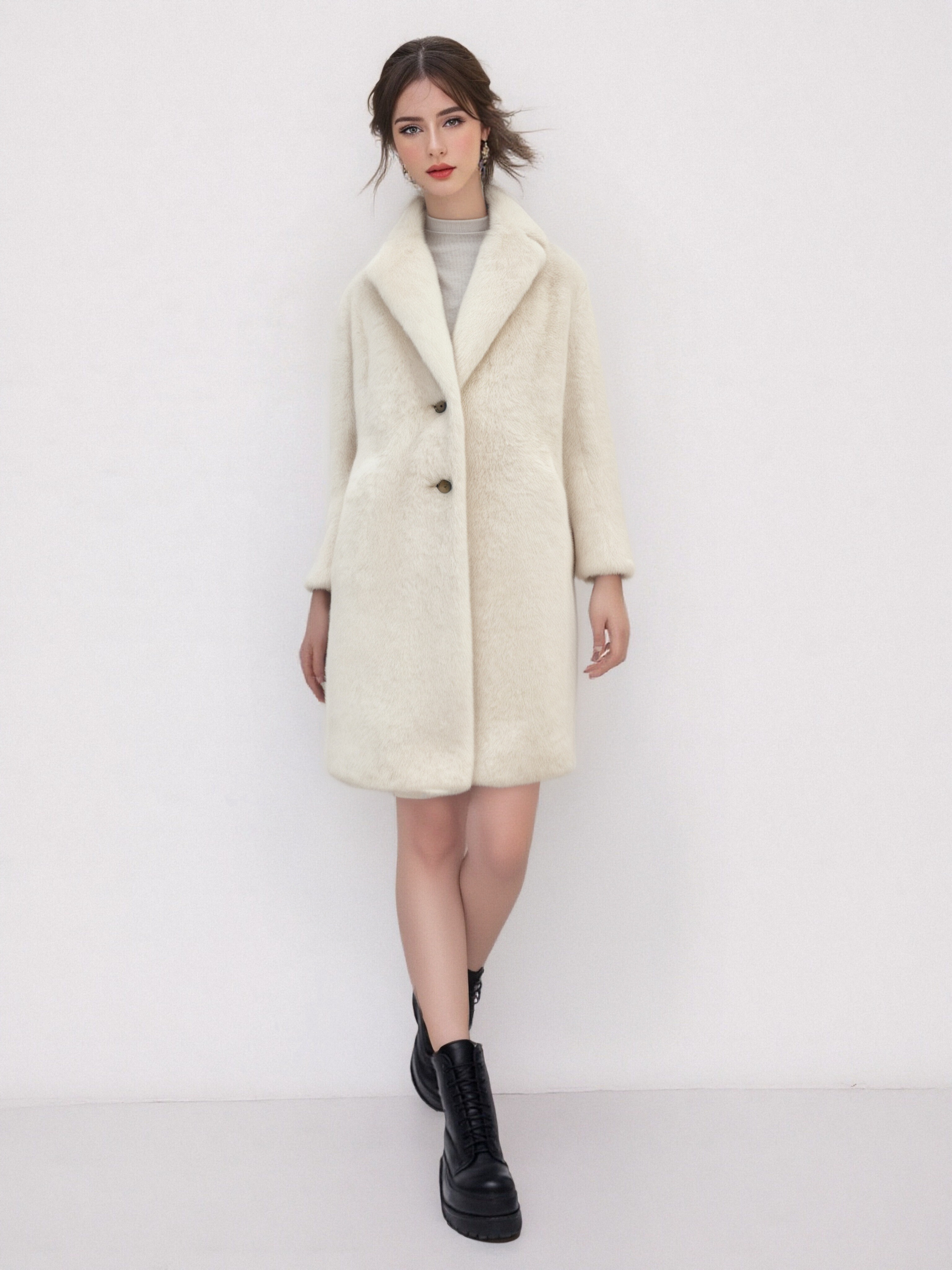 Elegant Faux Fur Coat
