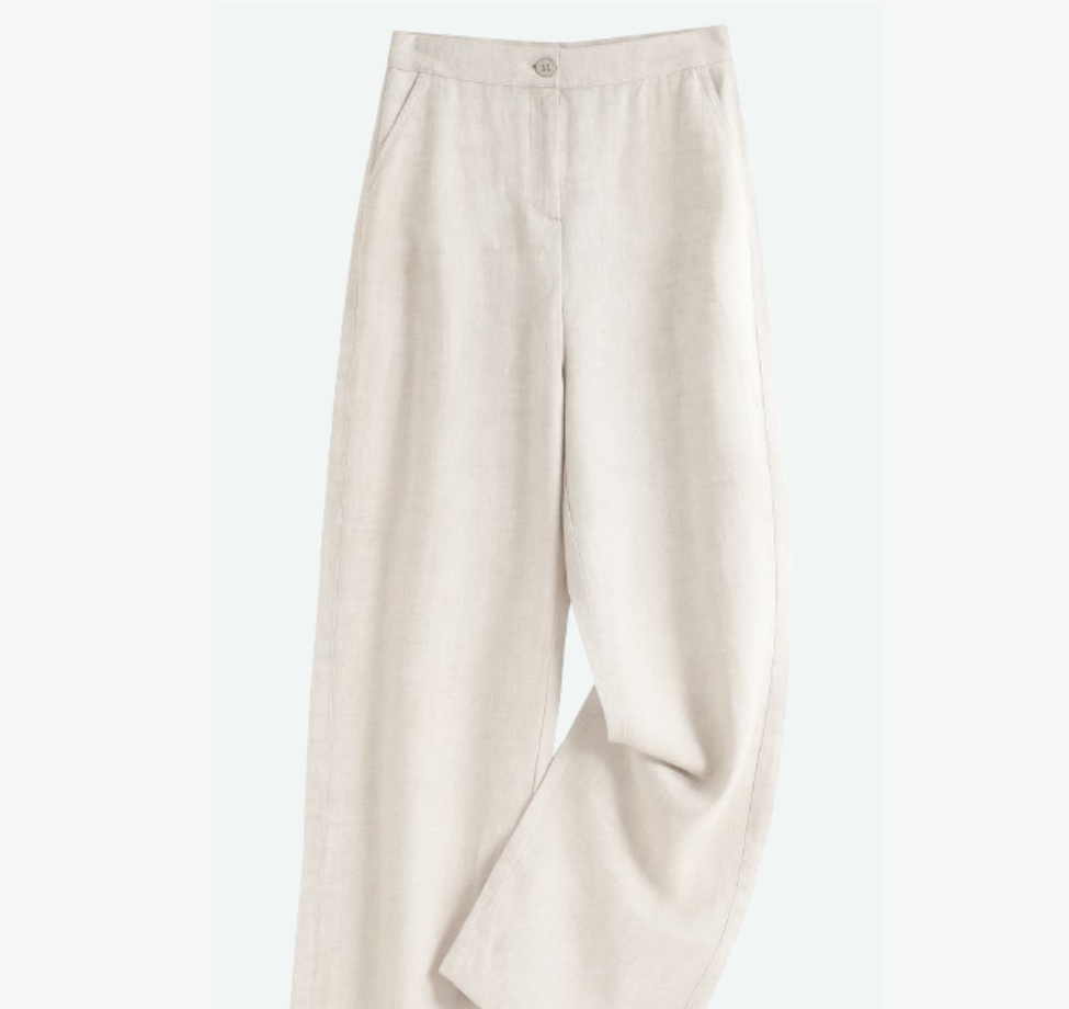 Women's Linen Wide-Leg Pants