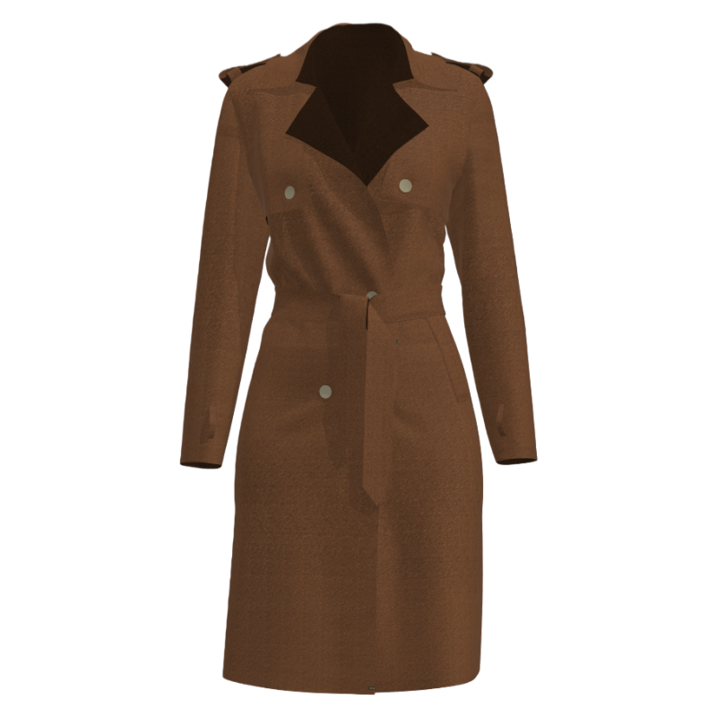 Double-Breasted Trench Coat