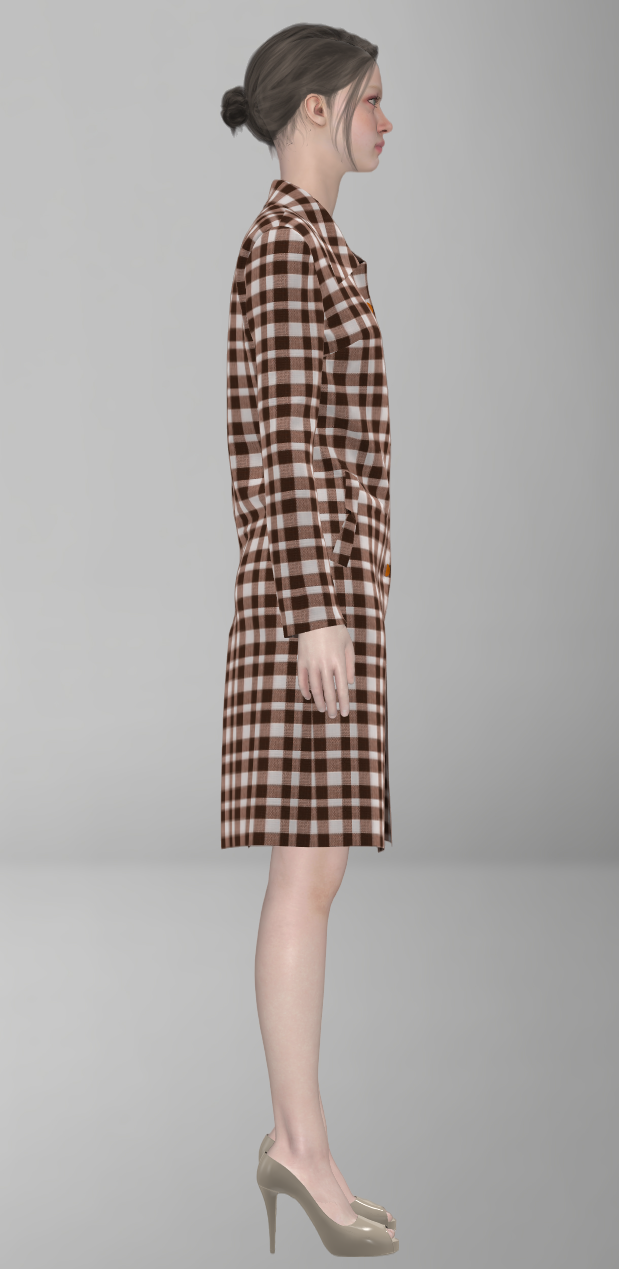  Lapel Collar Trench Coat