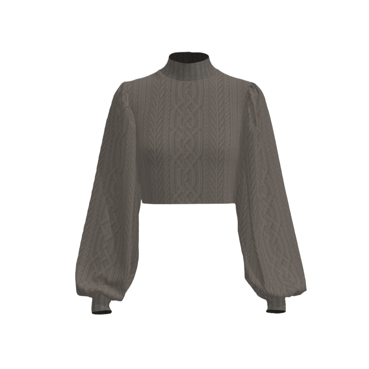 Cable knit batwing sweater
