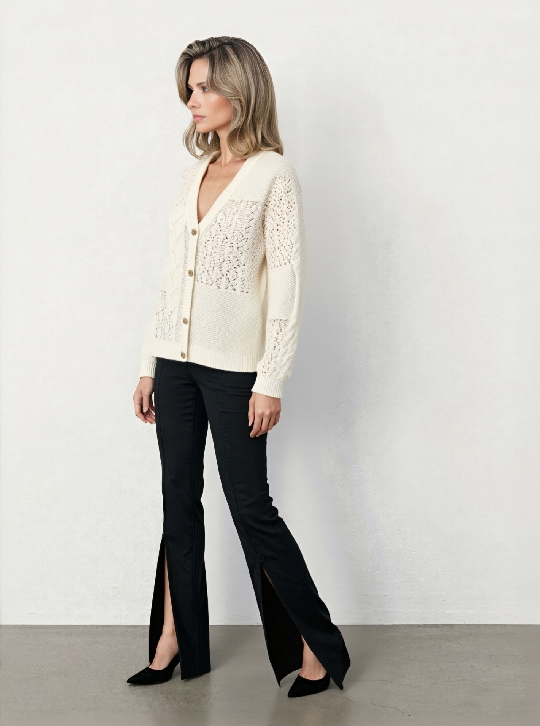Cream Knit Cardigan