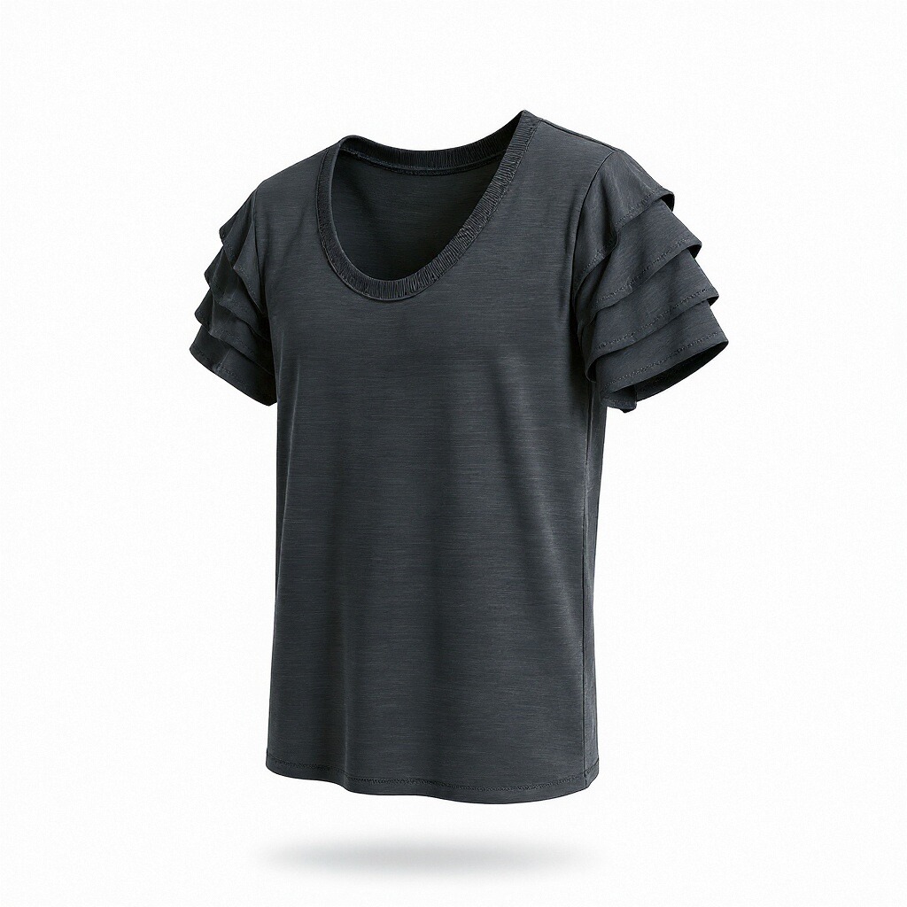 Women's Ruffle Sleeve T-Shirt