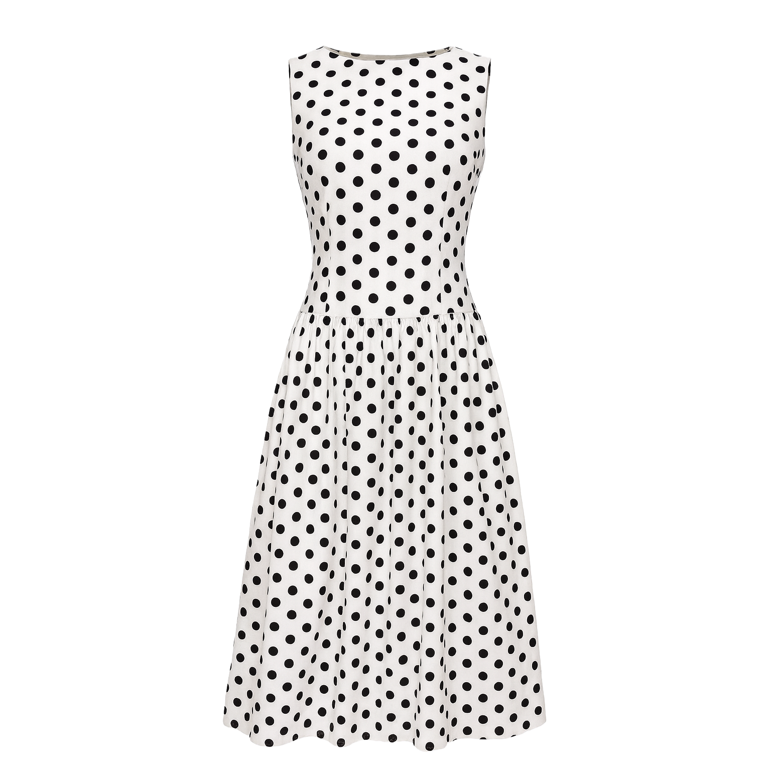 Polka Dot Sleeveless Dress