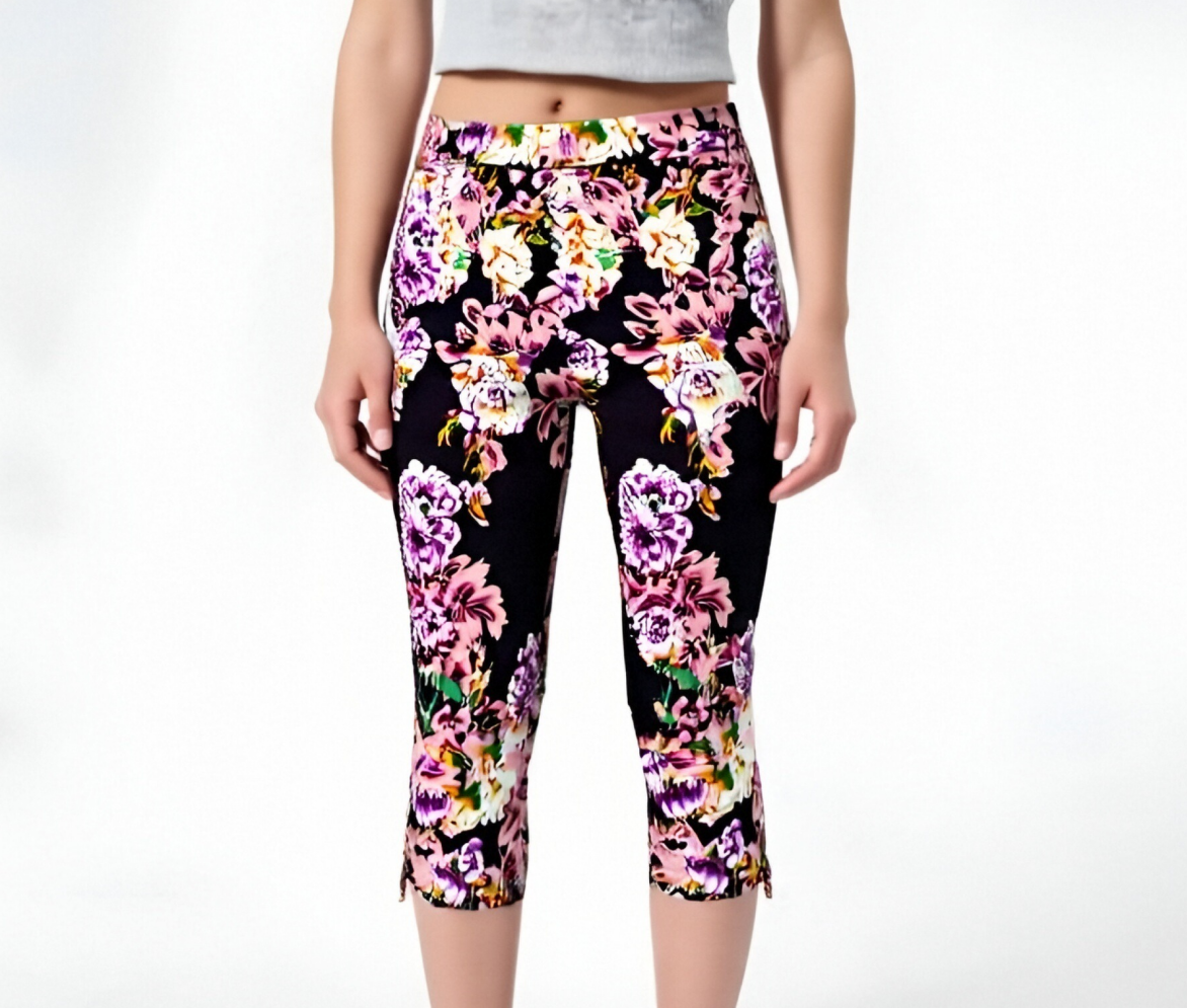 Floral Print Capri Pants