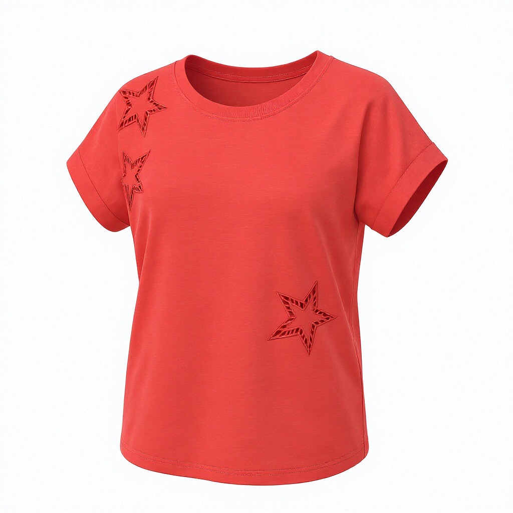 Red Star Print T-Shirt