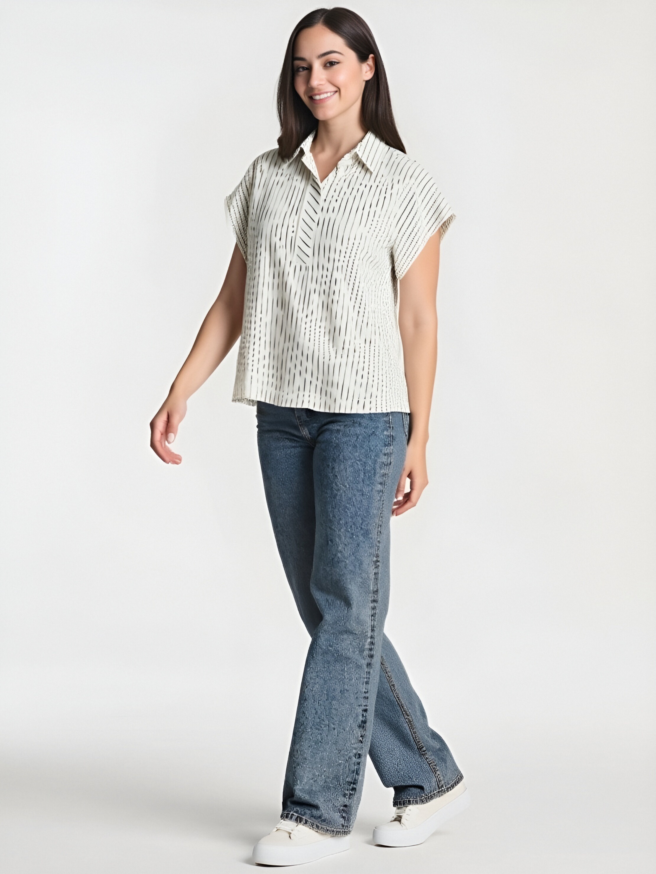 Striped Short Sleeve Shirt