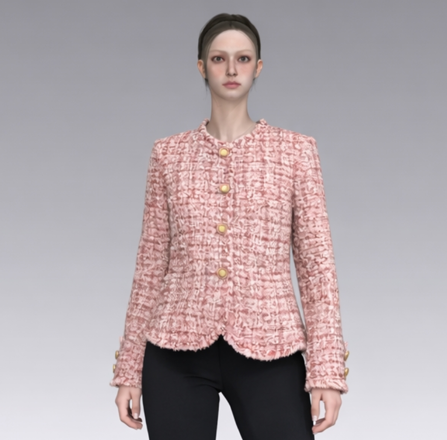 Pink Tweed Jacket
