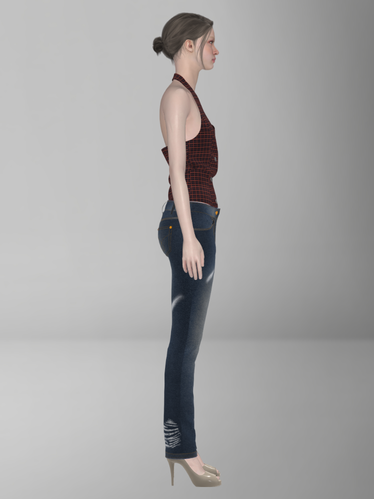  Double Breasted Check Vest