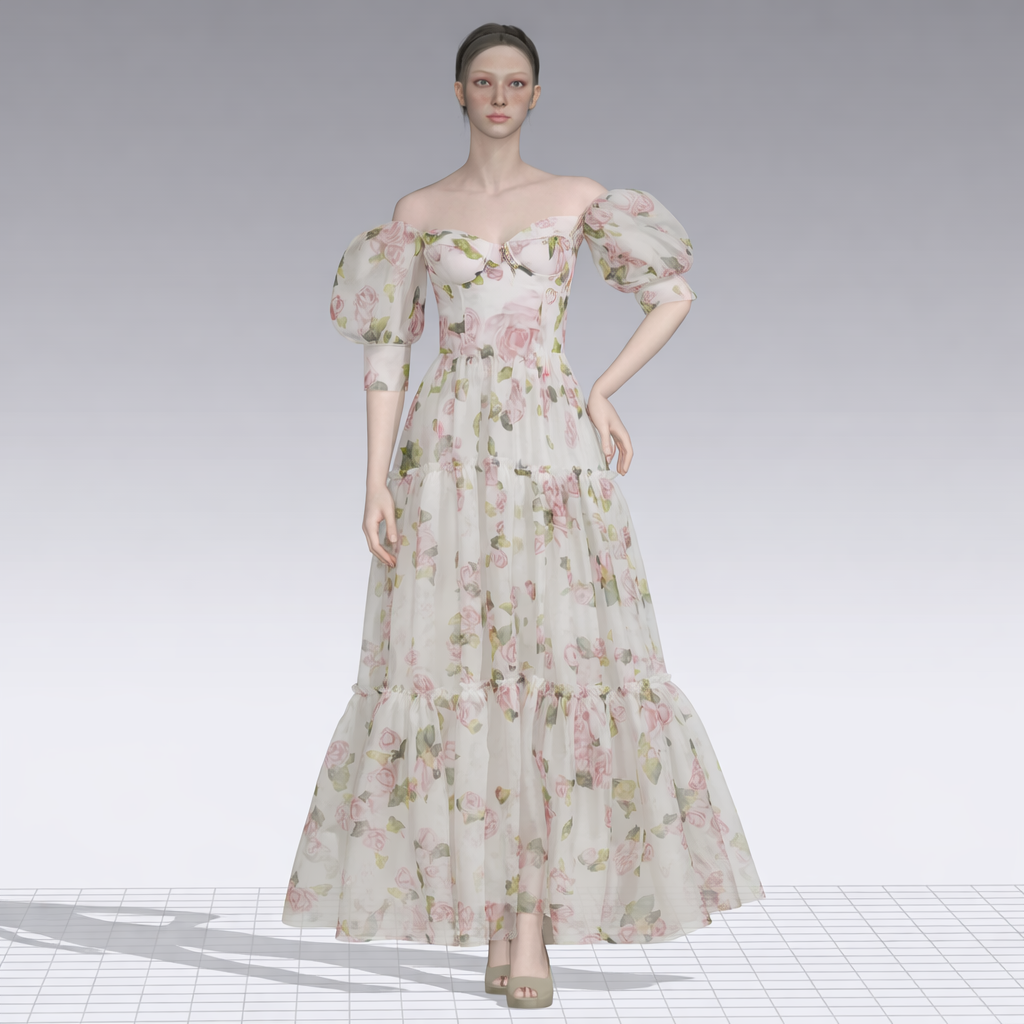 Floral Print Maxi Dress