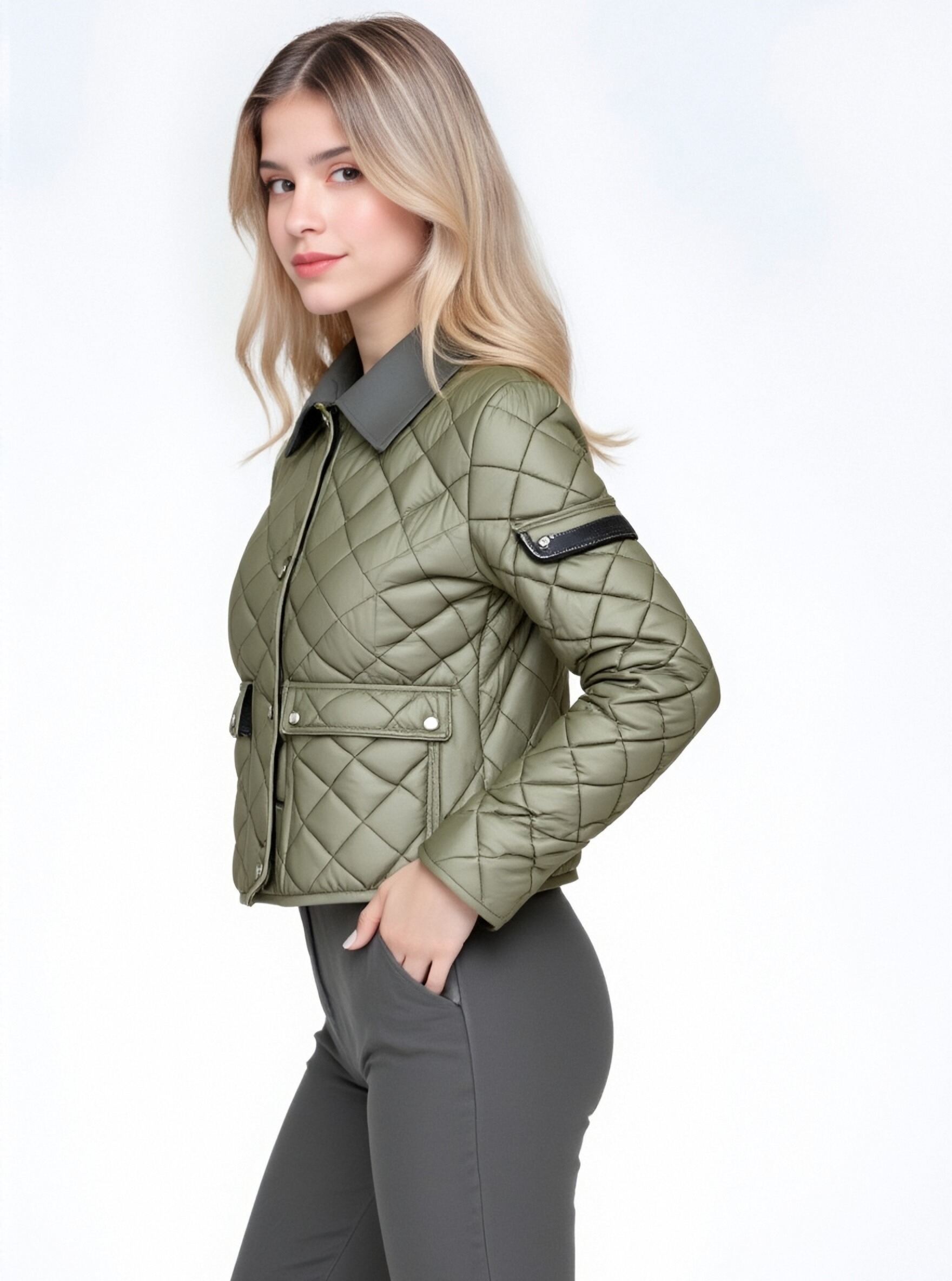 Quilted Khaki Jacket