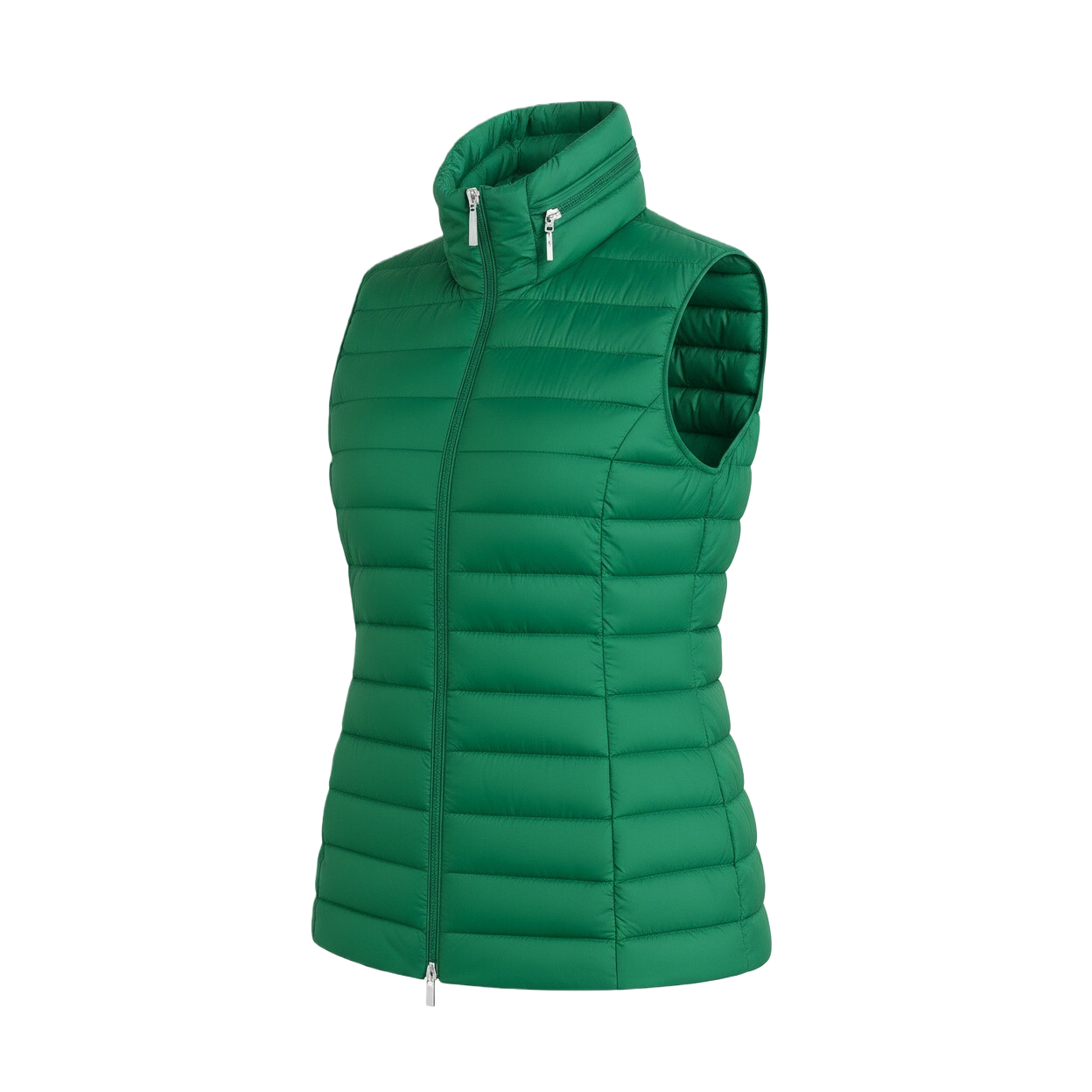 Women's Green Quilted Vest
