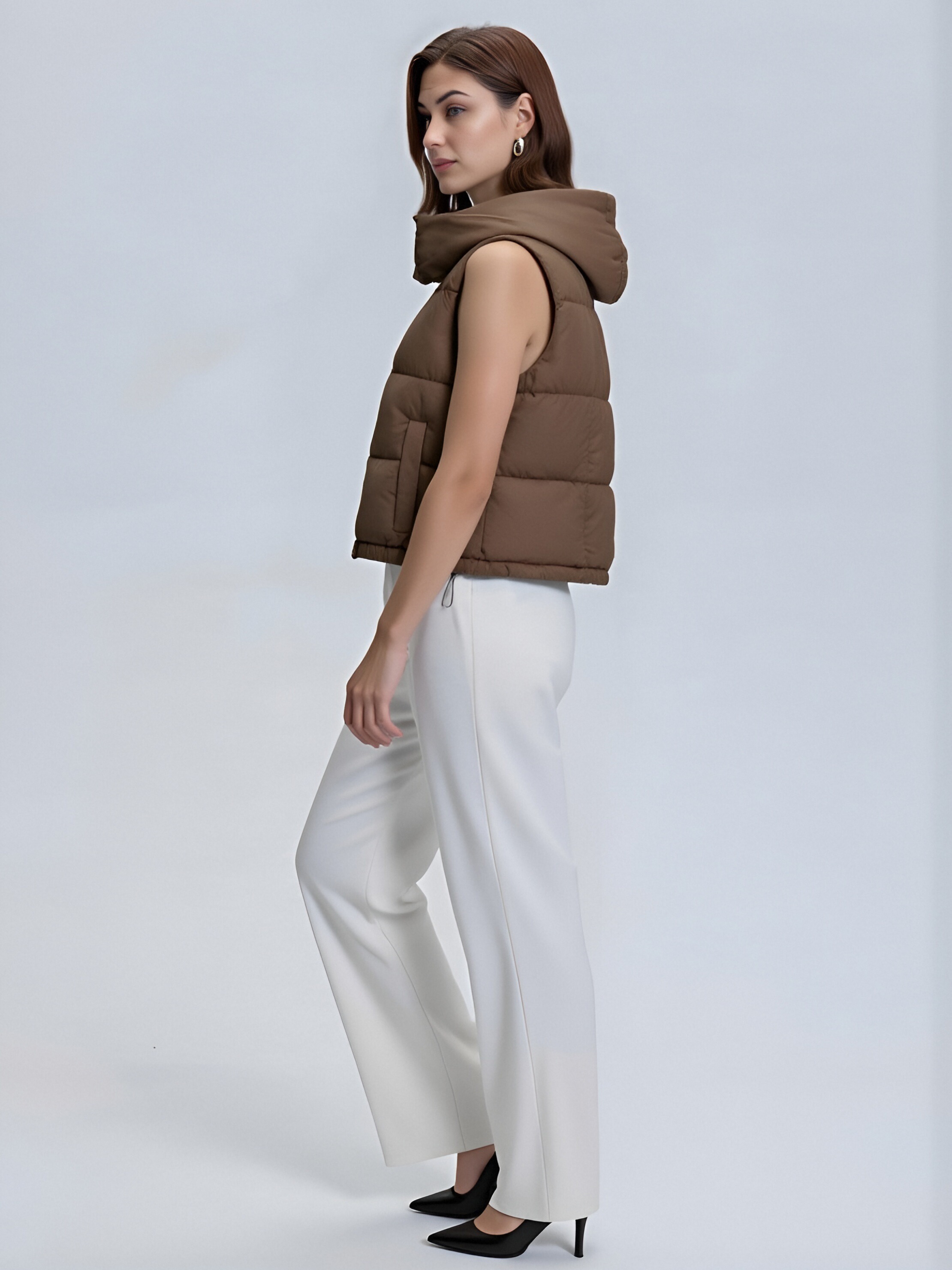 Brown Padded Vest