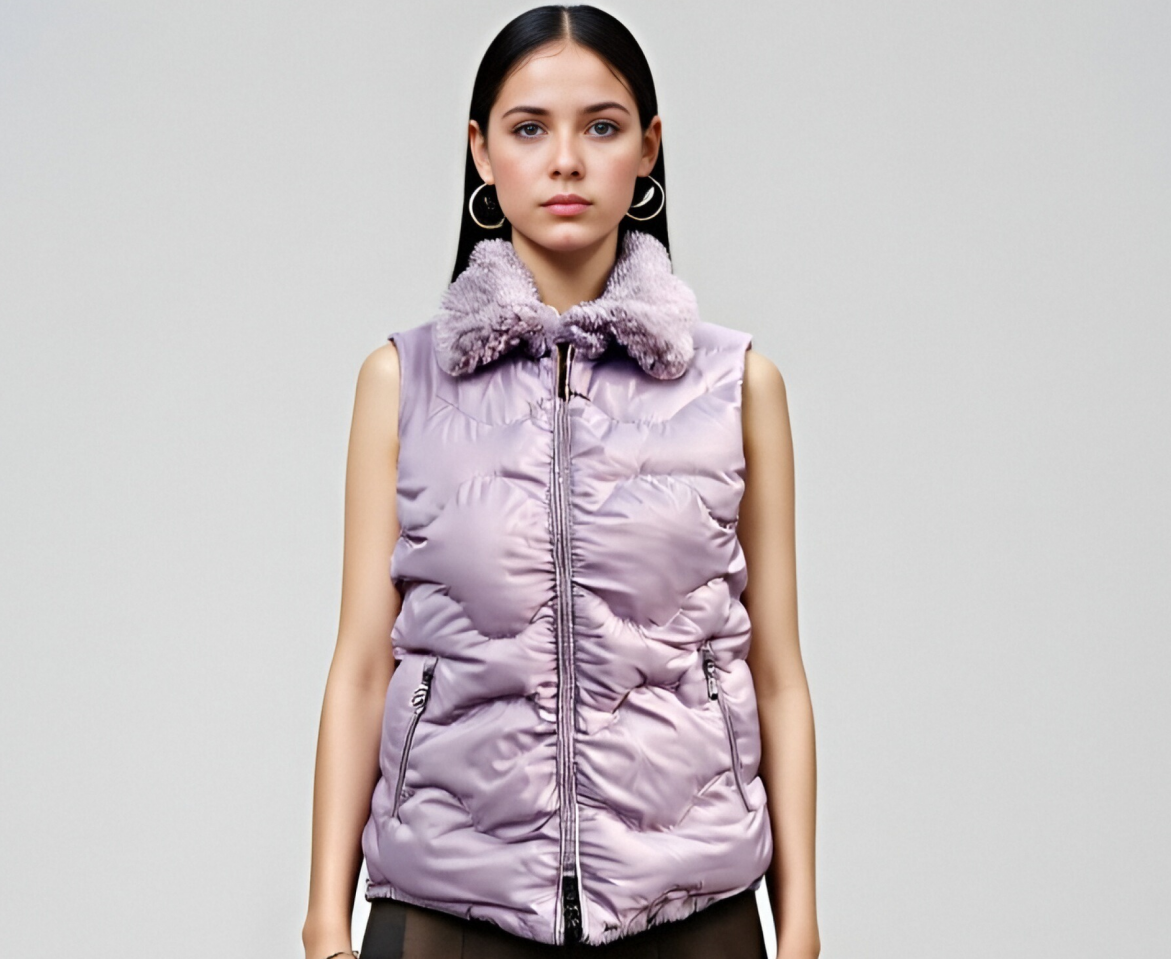 Women's Pink Puffer Vest