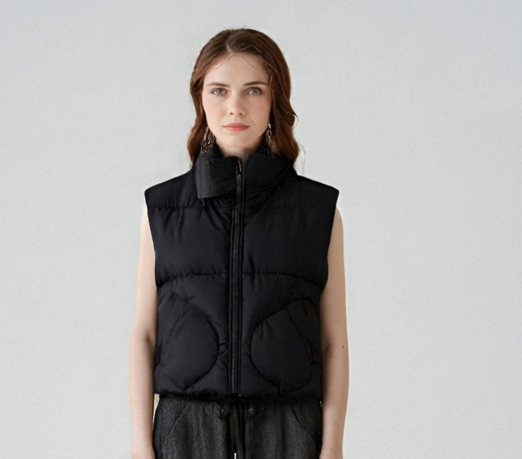 Black Padded Vest
