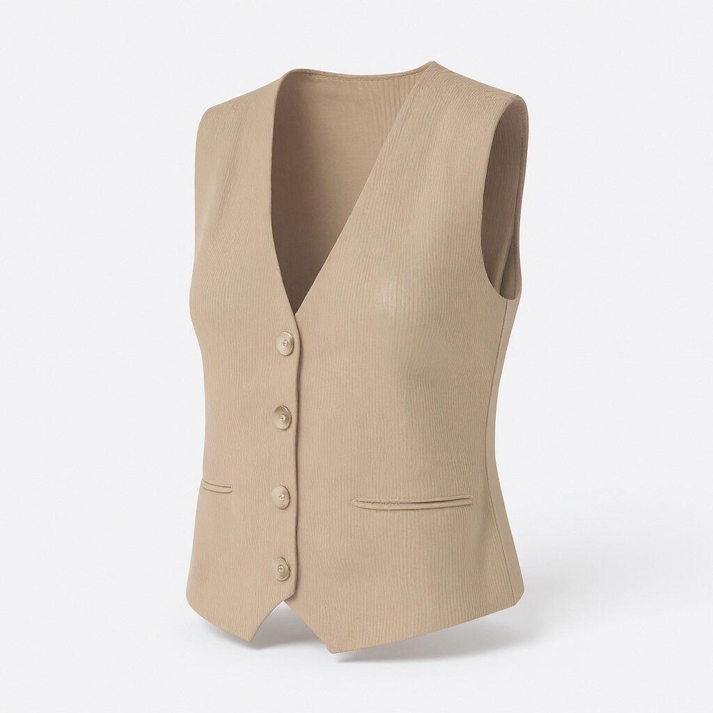 Beige Classic Vest