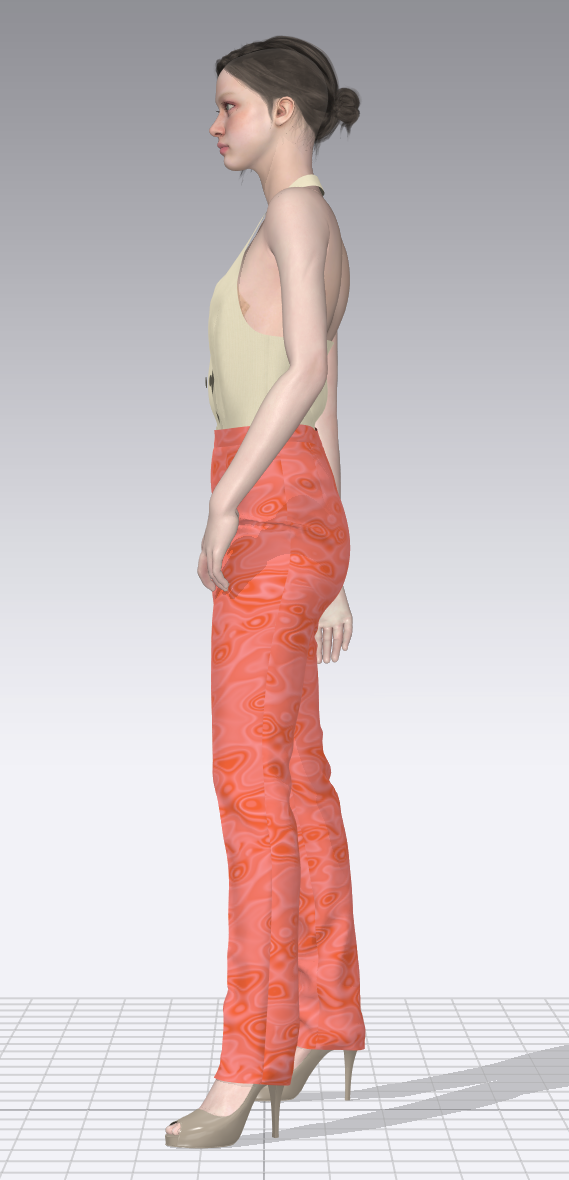 Vibrant Floral Slim Trousers