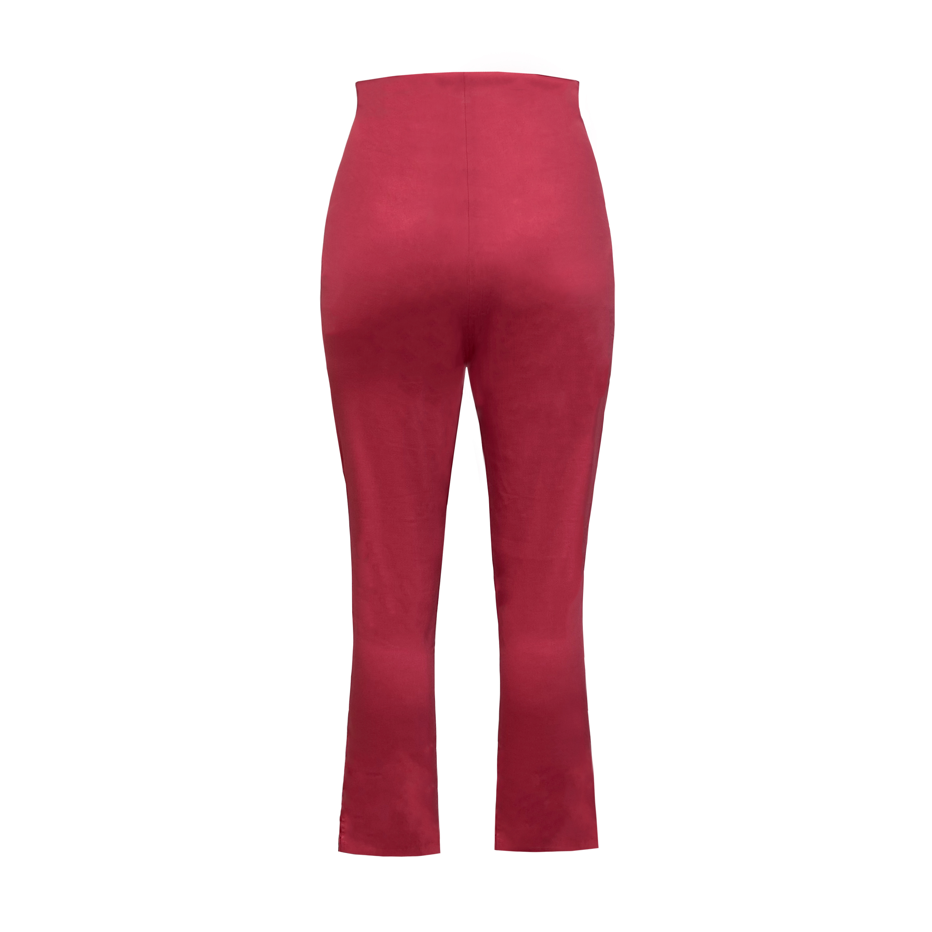 High-Waisted Red Pants