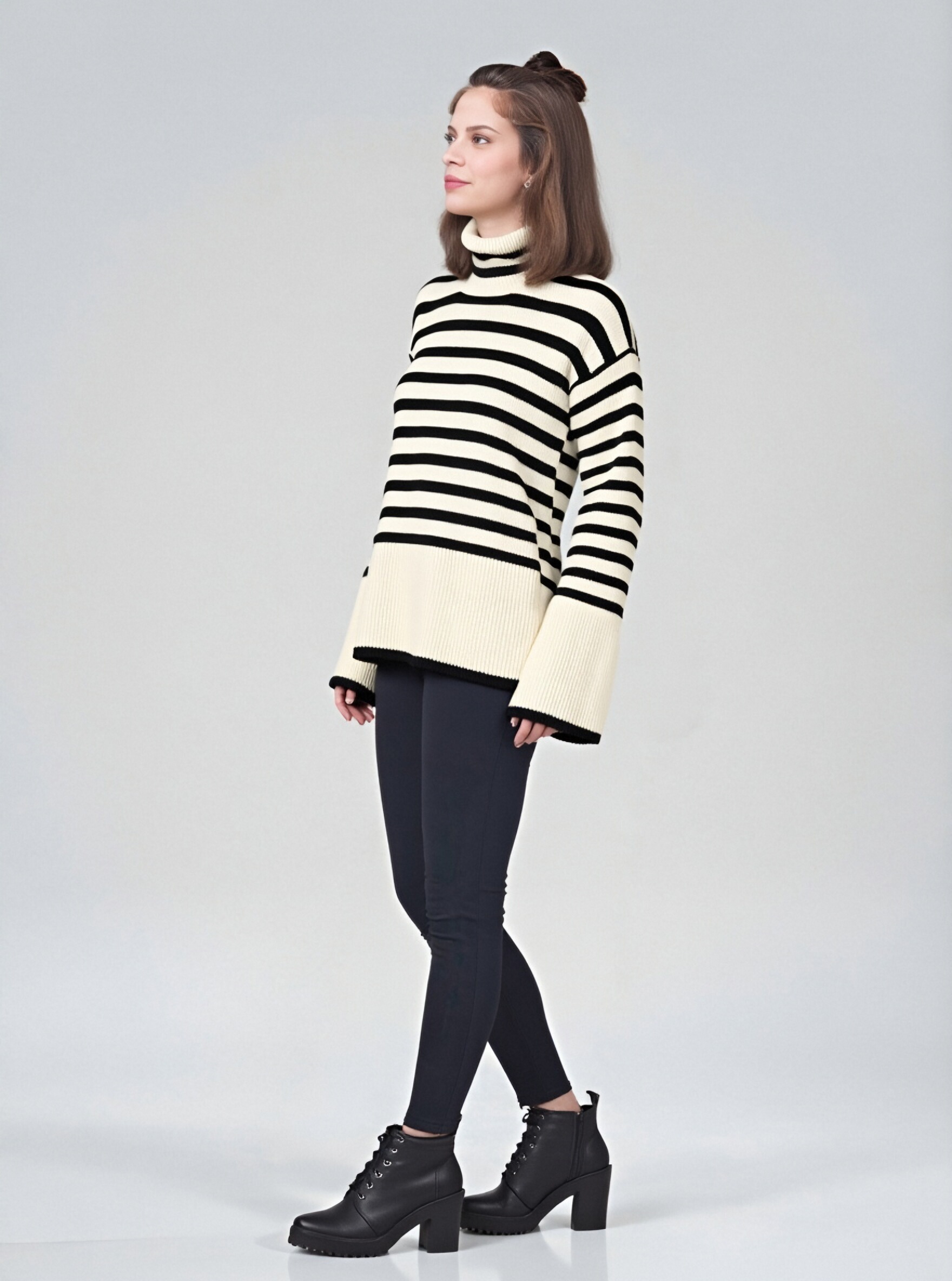 Oversized tunic sweater