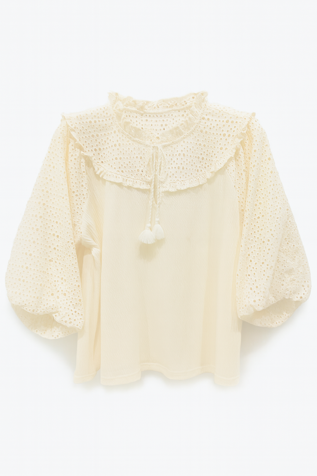 Cream Lace Blouse