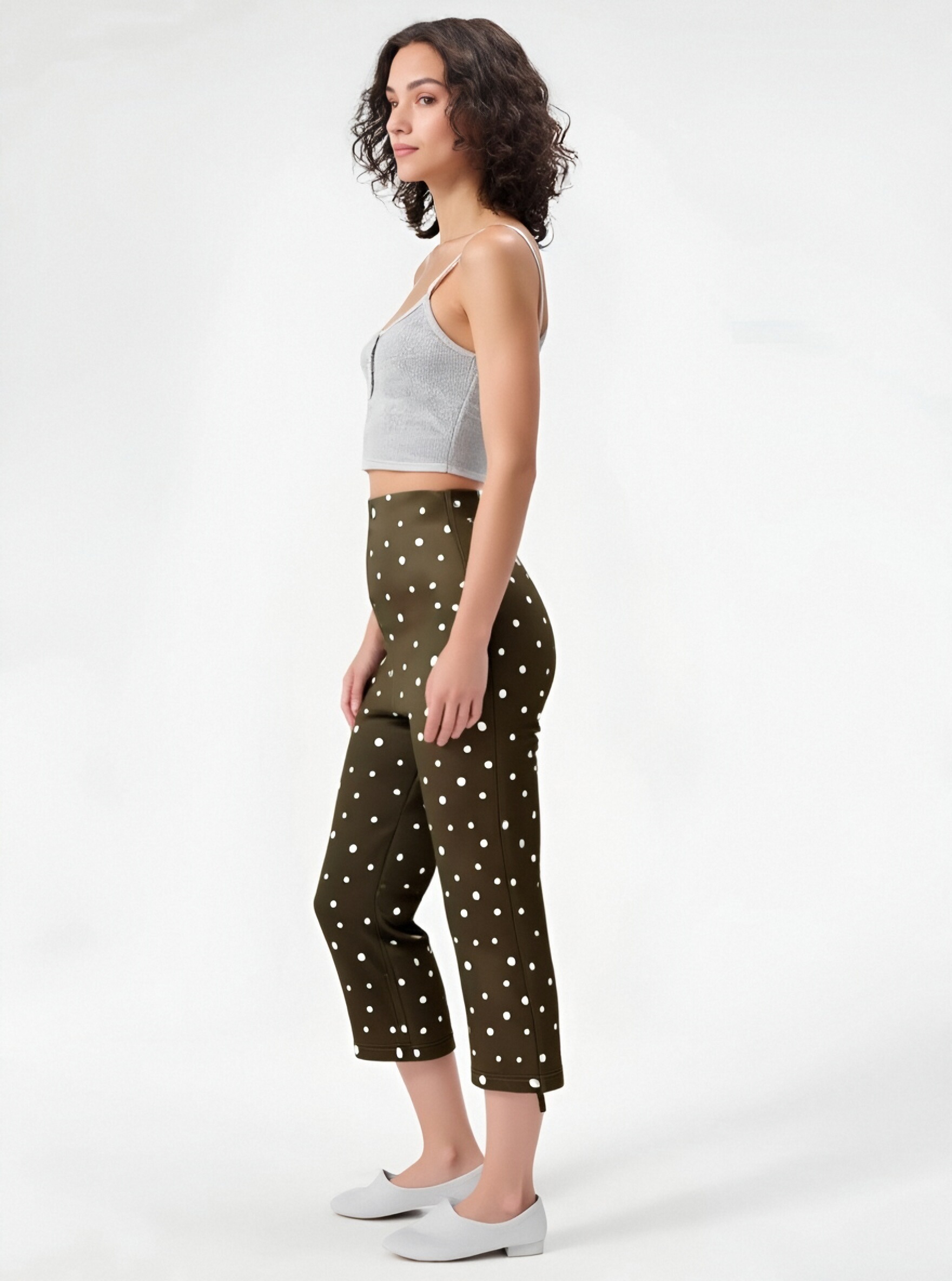 Brown Polka Dot Pants