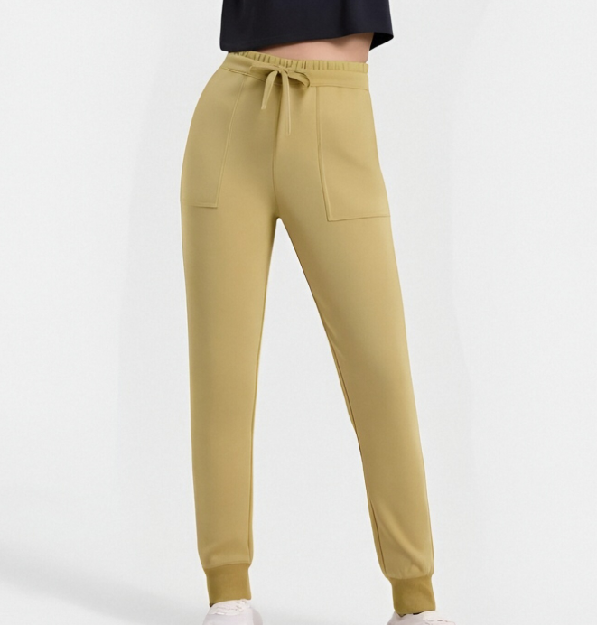 Casual Beige Jogger Pants