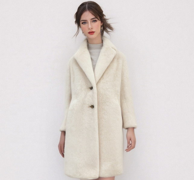 Elegant Faux Fur Coat