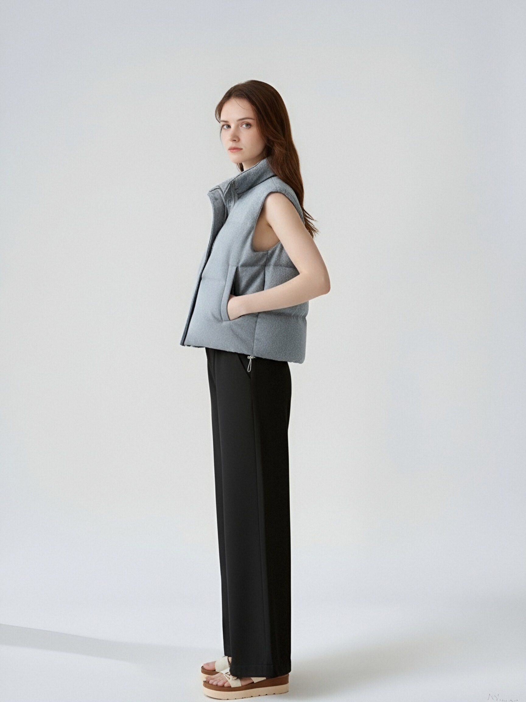 Light Grey Padded Vest